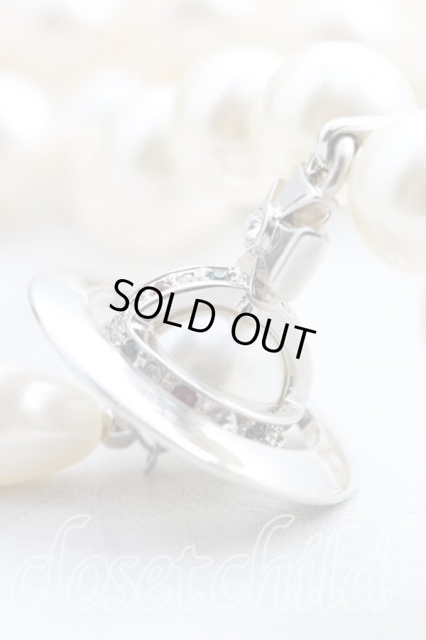 画像4: ヴィヴィアンウエストウッド 中古 / 3連パールドロップチョーカー  シルバー  H-26-03-01-050-nl-OD-ZH (4)