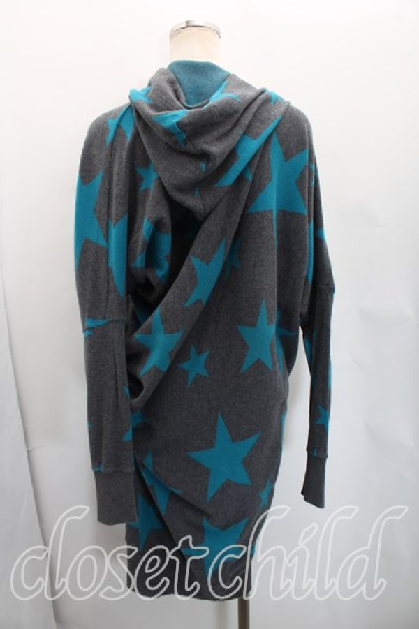 画像2: ヴィヴィアンウエストウッド 中古 / スター柄フーディワンピース 1（7号相当） 灰  H-26-03-01-054-op-OD-ZH (2)