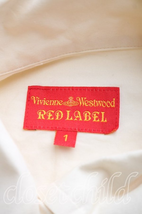 画像3: ヴィヴィアンウエストウッド 中古 / 単色オーブ刺繍シャツ 1（7号相当） ベージュ  H-26-03-01-056-bl-OD-ZH (3)