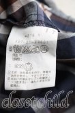 画像4: ヴィヴィアンウエストウッド 中古 / タータンチェックタイフロント半袖シャツ 1（7号相当） 紺  H-26-03-01-057-bl-OD-ZH (4)