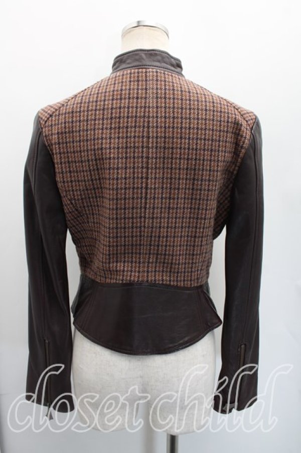 画像2: ヴィヴィアンウエストウッド 中古 / LOVE ジャケット風ブルゾン 2（9号相当） 茶  H-26-03-01-062-jc-OD-ZH (2)