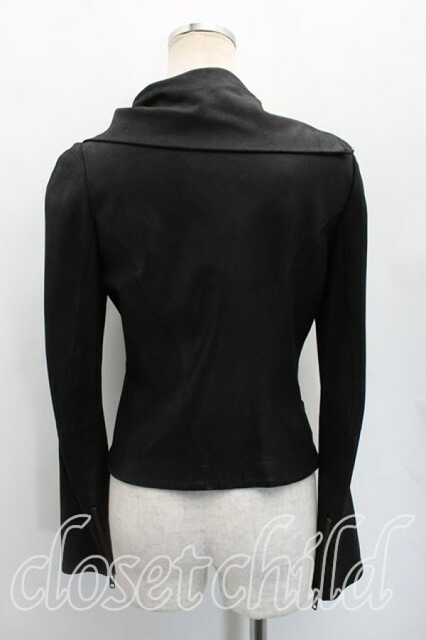 画像2: ヴィヴィアンウエストウッド 中古 / ゴートレザージャケット 1（7号相当） 黒  H-26-03-01-063-jc-OD-ZH (2)