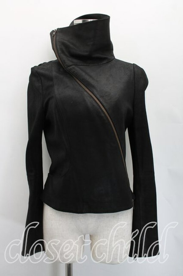 画像3: ヴィヴィアンウエストウッド 中古 / ゴートレザージャケット 1（7号相当） 黒  H-26-03-01-063-jc-OD-ZH (3)