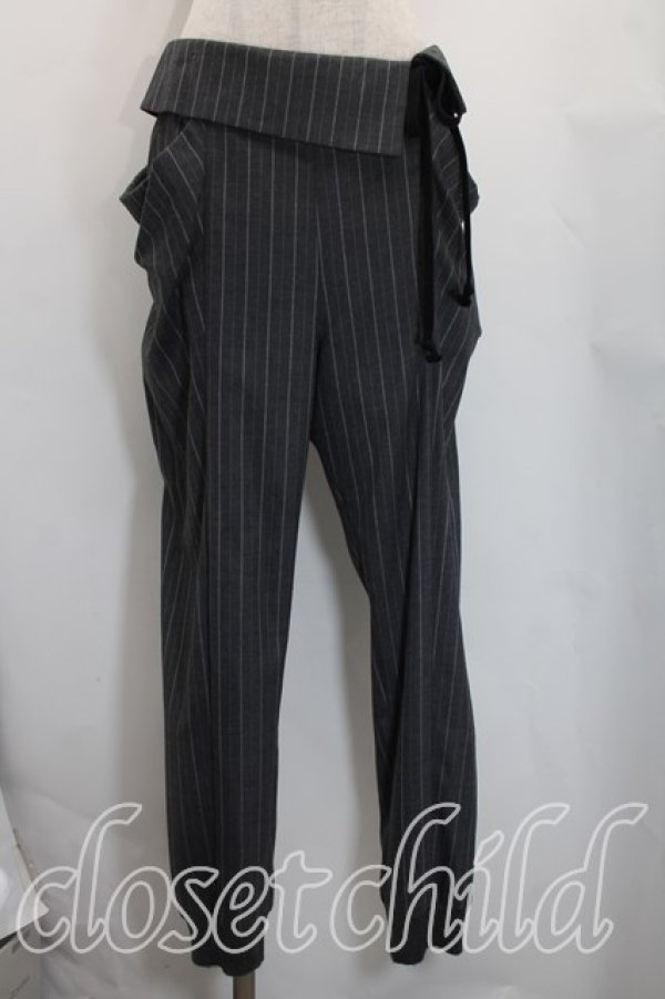 画像3: ヴィヴィアンウエストウッド 中古 / ストライプセットアップ 2（9号相当） 灰  H-26-03-01-064-su-OD-ZH (3)