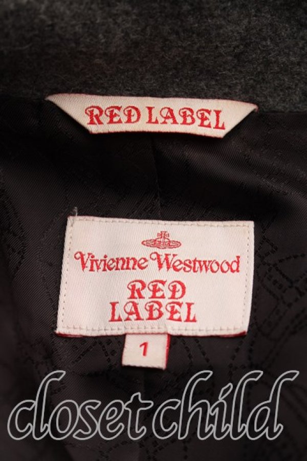 画像4: ヴィヴィアンウエストウッド 中古 / フロントアシメコート 1（7号相当） 灰  H-26-03-01-066-co-OD-ZH (4)