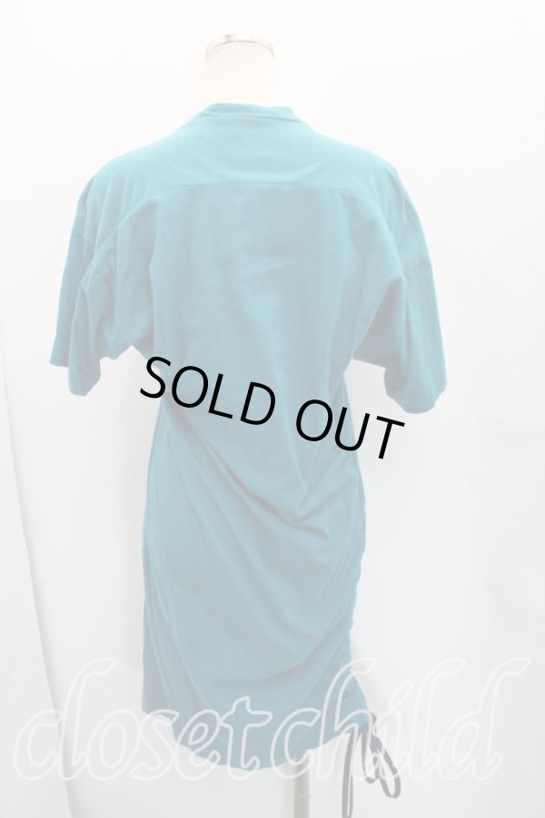 画像2: ヴィヴィアンウエストウッド 中古 / FAST SLOWカットソーワンピ 2（9号相当） 青  H-26-03-01-009-op-OD-ZH (2)