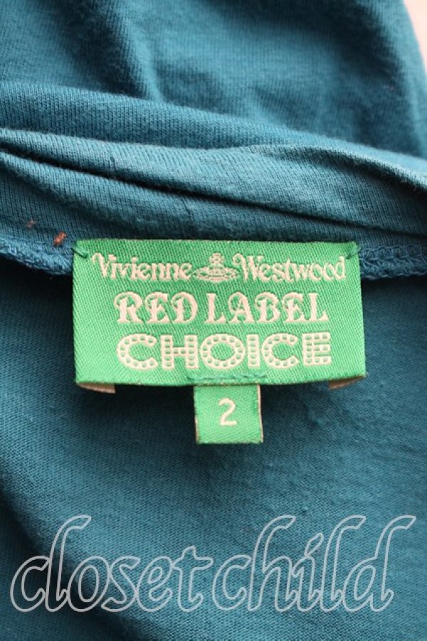 画像3: ヴィヴィアンウエストウッド 中古 / FAST SLOWカットソーワンピ 2（9号相当） 青  H-26-03-01-009-op-OD-ZH (3)