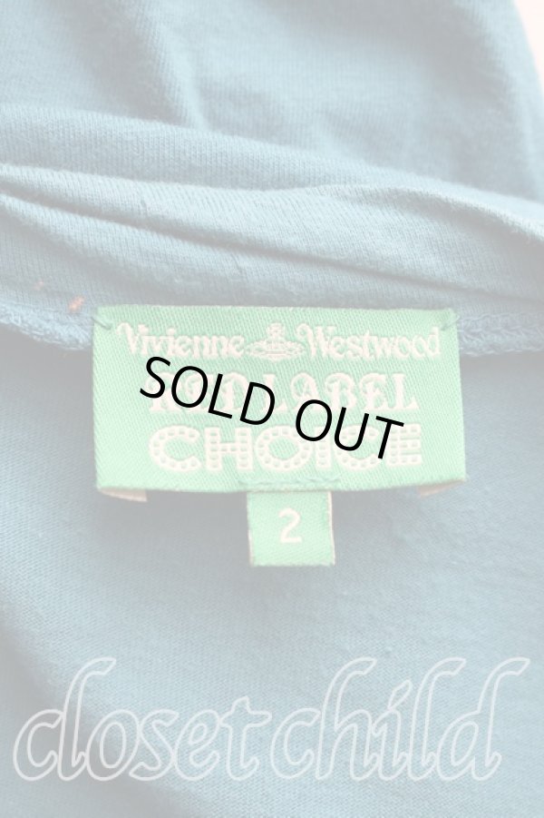 画像3: ヴィヴィアンウエストウッド 中古 / FAST SLOWカットソーワンピ 2（9号相当） 青  H-26-03-01-009-op-OD-ZH (3)