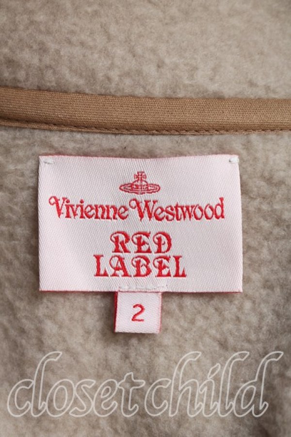 画像3: ヴィヴィアンウエストウッド 中古 / ボアジップコート 2（9号相当） ベージュ  H-26-03-01-012-co-OD-ZH (3)