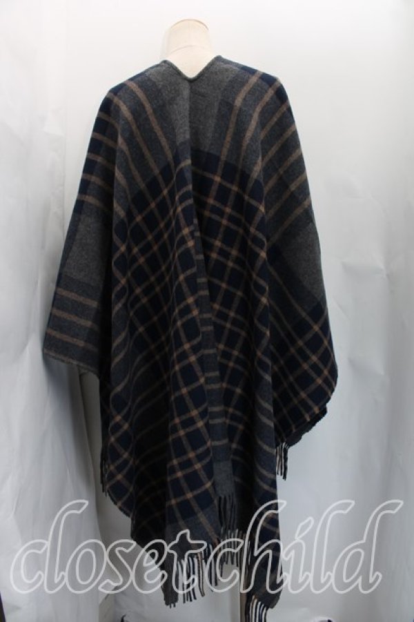 画像2: ヴィヴィアンウエストウッド MAN 中古 / FRINGE FLIP CAPE FREE 灰  H-26-03-01-014-co-OD-ZH (2)