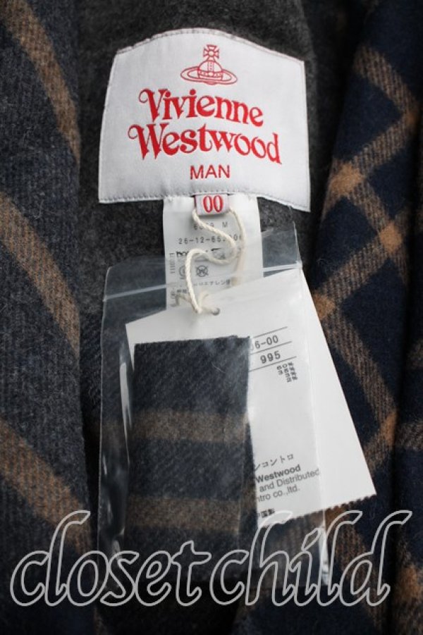 画像3: ヴィヴィアンウエストウッド MAN 中古 / FRINGE FLIP CAPE FREE 灰  H-26-03-01-014-co-OD-ZH (3)