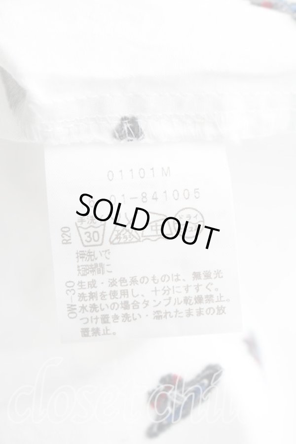 画像4: ヴィヴィアンウエストウッド 中古 / オーブ総柄シャツ 1（7号相当） 白  H-26-03-01-015-bl-OD-ZH (4)