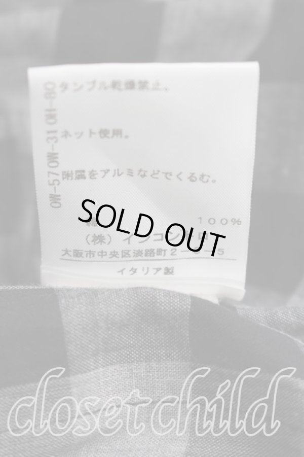 画像5: ANGLOMANIA 中古 / ギンガムチェックロングシャツ 42（11号相当） 黒  H-26-03-01-016-bl-OD-ZH (5)