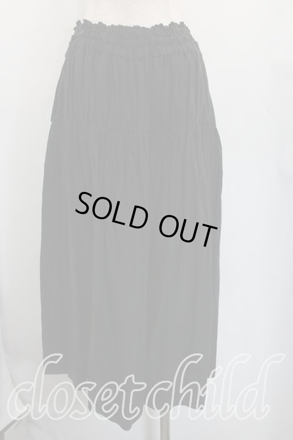 画像2: ANGLOMANIA 中古 / ティアードスカート 38（M相当） 黒  H-26-03-01-017-sk-OD-ZH (2)