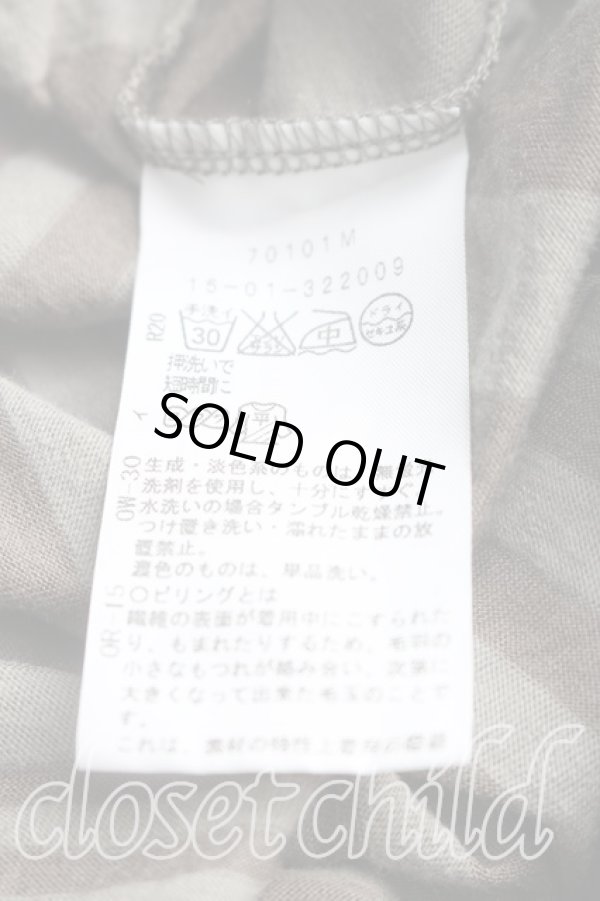 画像4: ANGLOMANIA 中古 / ボーダー変形トップス S カーキ  H-26-03-01-019-to-SZ-ZH (4)