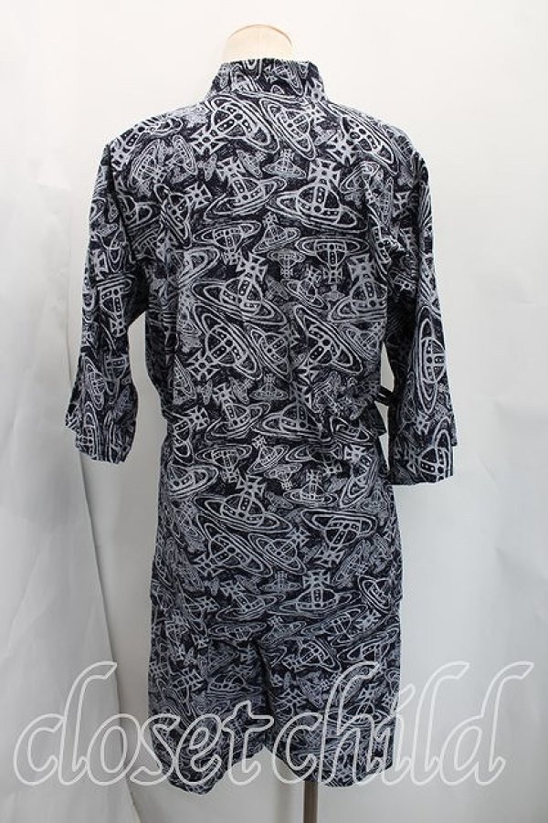 画像2: ヴィヴィアンウエストウッド MAN 中古 / 甚兵衛 FREE 紺  H-26-03-08-027-su-OD-ZH (2)