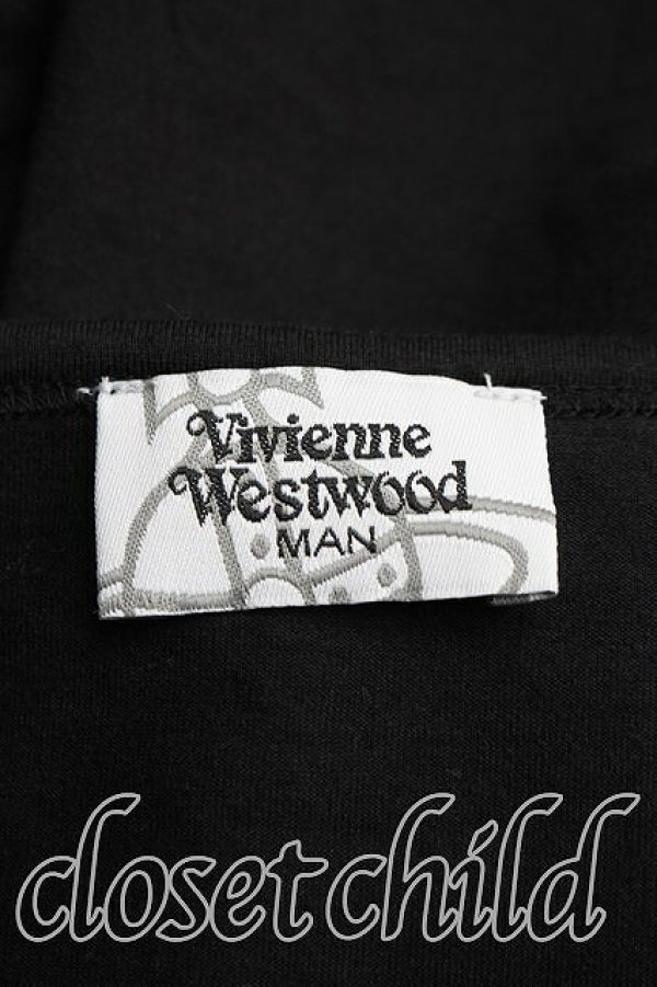 画像3: ヴィヴィアンウエストウッド MAN 中古 / パドロックptカットソー FREE 黒  H-26-03-08-028-to-OD-ZH (3)