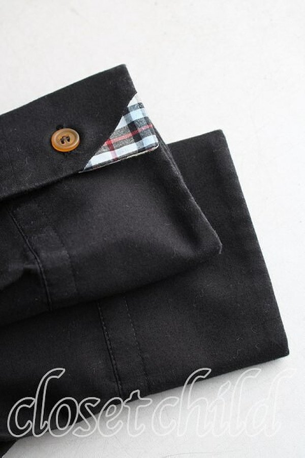 画像6: ヴィヴィアンウエストウッド MAN 中古 / タータンチェック切替シャツ 48（メンズL相当） 黒  H-26-03-08-031-bl-OD-ZH (6)