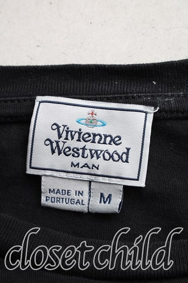 画像3: ヴィヴィアンウエストウッド 中古 / カラーオーブ刺繍Tシャツ M 黒  H-26-03-08-032-ts-OD-ZH (3)