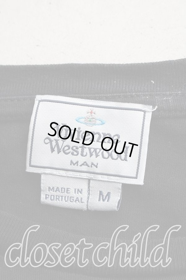 画像3: ヴィヴィアンウエストウッド 中古 / カラーオーブ刺繍Tシャツ M 黒  H-26-03-08-032-ts-OD-ZH (3)