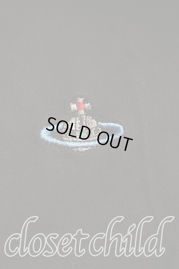 画像5: ヴィヴィアンウエストウッド 中古 / カラーオーブ刺繍Tシャツ M 黒  H-26-03-08-032-ts-OD-ZH (5)