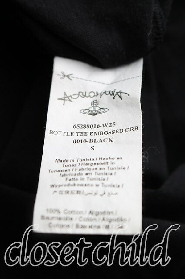 画像4: ヴィヴィアンウエストウッド 中古 / BOTTLE　TEE EMBOSSED ORBTシャツ S 黒  H-26-03-08-033-ts-OD-ZH (4)
