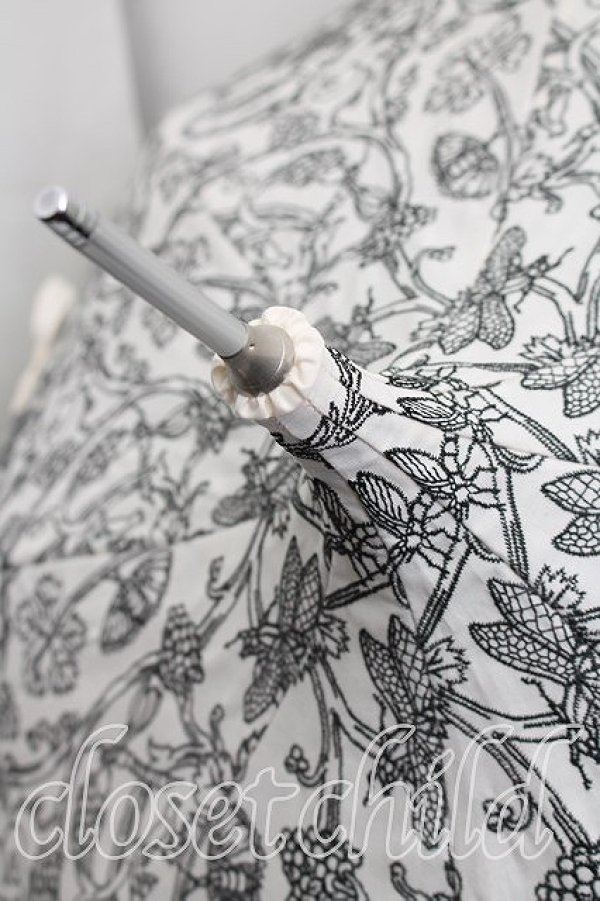 画像3: ヴィヴィアンウエストウッド 中古 / インセクト柄日傘  白  H-26-03-08-037-gd-OD-ZH (3)