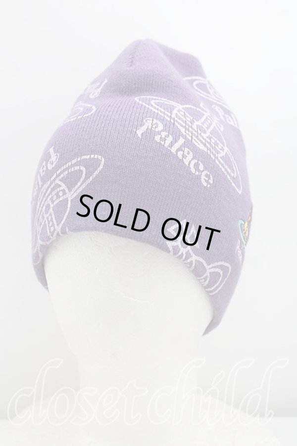 画像2: ヴィヴィアンウエストウッド 中古 / Palace x ヴィヴィアンウエストウッドビーニー  紫  H-26-03-08-038-bl-OD-ZH (2)