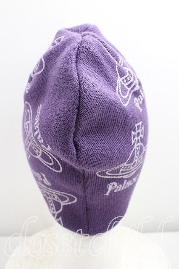 画像3: ヴィヴィアンウエストウッド 中古 / Palace x ヴィヴィアンウエストウッドビーニー  紫  H-26-03-08-038-bl-OD-ZH (3)