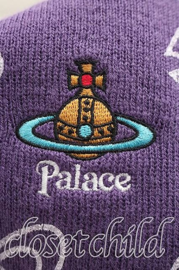 画像6: ヴィヴィアンウエストウッド 中古 / Palace x ヴィヴィアンウエストウッドビーニー  紫  H-26-03-08-038-bl-OD-ZH (6)