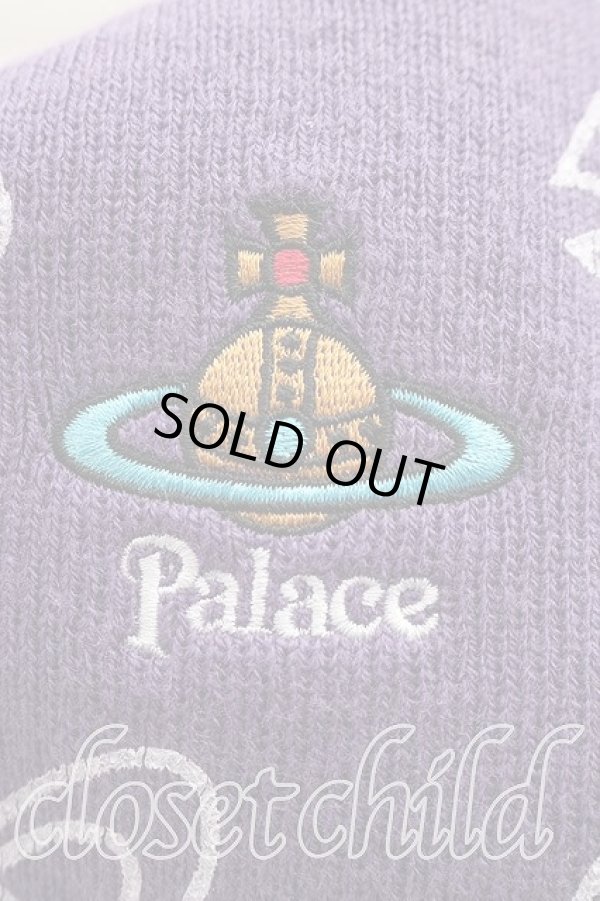 画像6: ヴィヴィアンウエストウッド 中古 / Palace x ヴィヴィアンウエストウッドビーニー  紫  H-26-03-08-038-bl-OD-ZH (6)