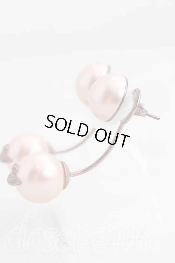 画像2: ヴィヴィアンウエストウッド 中古 / Demiパールピアス  ピンク  H-26-03-08-040-er-OD-ZH (2)