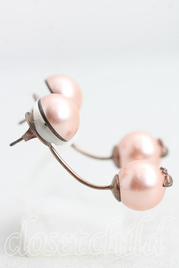 画像3: ヴィヴィアンウエストウッド 中古 / Demiパールピアス  ピンク  H-26-03-08-040-er-OD-ZH (3)