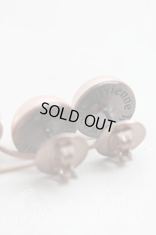 画像4: ヴィヴィアンウエストウッド 中古 / Demiパールピアス  ピンク  H-26-03-08-040-er-OD-ZH (4)