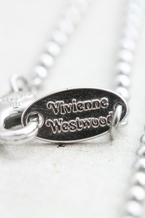 画像4: ヴィヴィアンウエストウッド 中古 / Bruce Orbネックレス  シルバー  H-26-03-08-006-nl-OD-ZH (4)