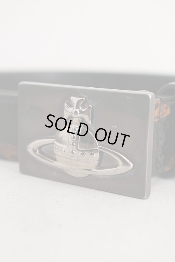 画像4: ヴィヴィアンウエストウッド 中古 / タイムマシーンベルト  黒  H-26-03-08-009-gd-OD-ZH (4)