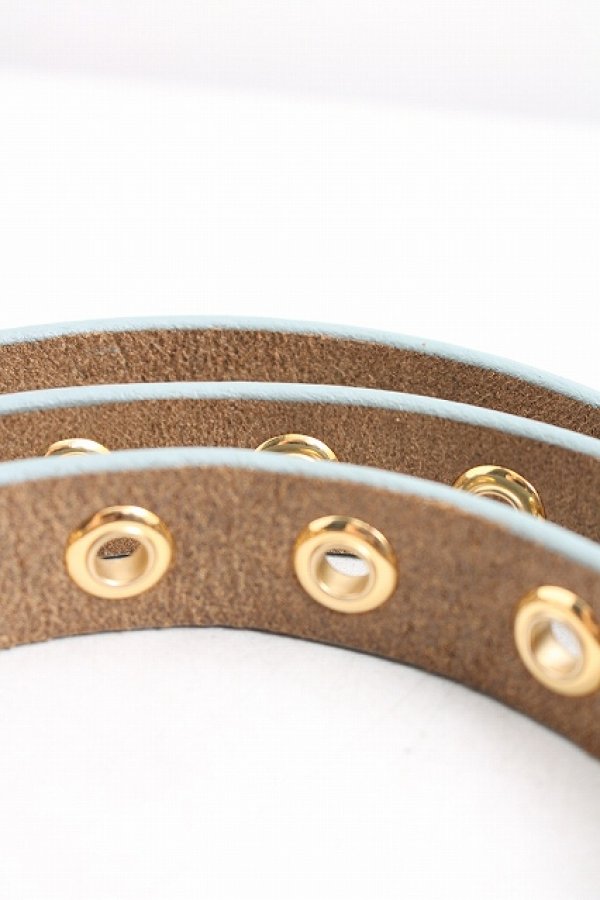 画像3: ヴィヴィアンウエストウッド 中古 / ロゴレザーベルト  サックス  H-26-03-08-012-gd-OD-ZH (3)