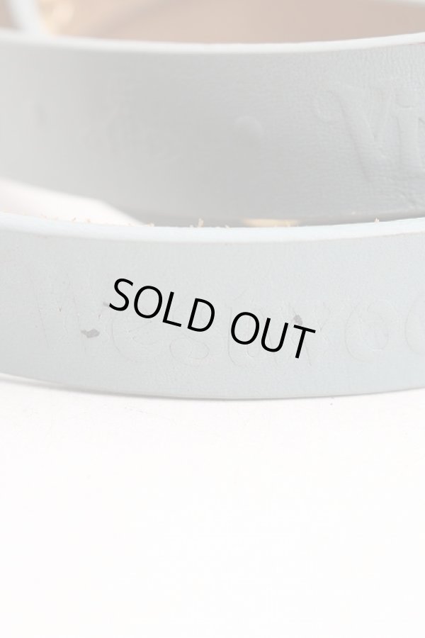 画像5: ヴィヴィアンウエストウッド 中古 / ロゴレザーベルト  サックス  H-26-03-08-012-gd-OD-ZH (5)