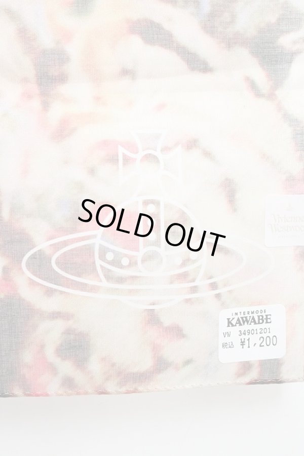 画像2: ヴィヴィアンウエストウッド 中古 / 大判ハンカチ    H-26-03-08-016-gd-OD-ZH (2)