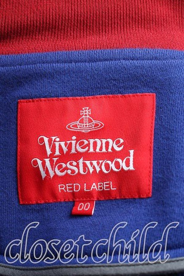 画像3: ヴィヴィアンウエストウッド 中古 / ホース＆ライオンヴァーシティジャケット 00（ワンサイズ） 青ｘ赤  H-26-03-08-022-jc-OD-ZH (3)