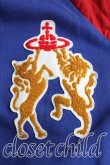 画像6: ヴィヴィアンウエストウッド 中古 / ホース＆ライオンヴァーシティジャケット 00（ワンサイズ） 青ｘ赤  H-26-03-08-022-jc-OD-ZH (6)