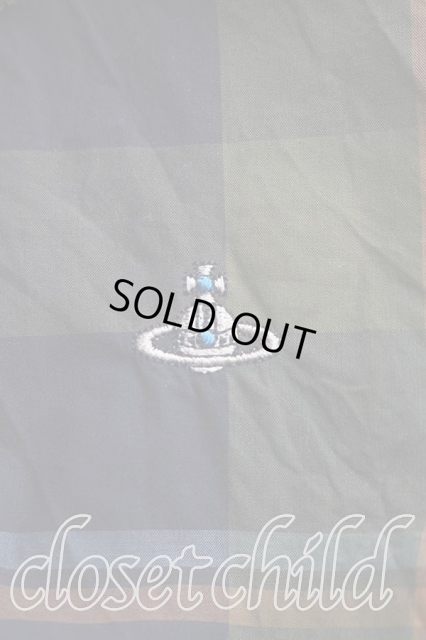 画像6: ヴィヴィアンウエストウッド MAN 中古 / タータンチェックシャツ 48（メンズL相当） 緑  H-26-03-08-024-bl-OD-ZH (6)