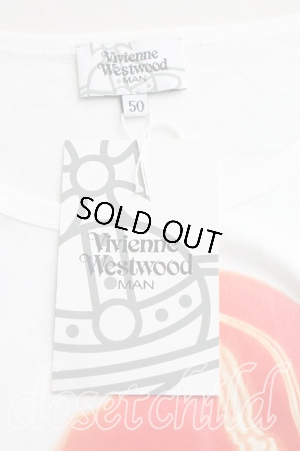 画像3: ヴィヴィアンウエストウッド MAN 中古 / アイスクリームオーブラウンドネックTシャツ 50（メンズXL相当） 白  H-26-03-15-019-ts-OD-ZH (3)