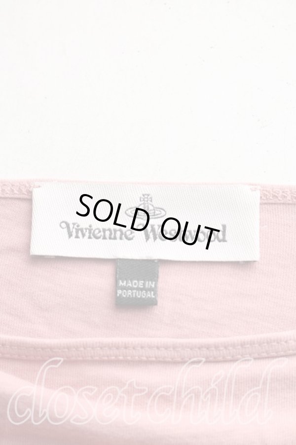 画像3: ヴィヴィアンウエストウッド 中古 / オーガニック天竺Tシャツ M ピンク  H-26-03-15-022-ts-OD-ZH (3)