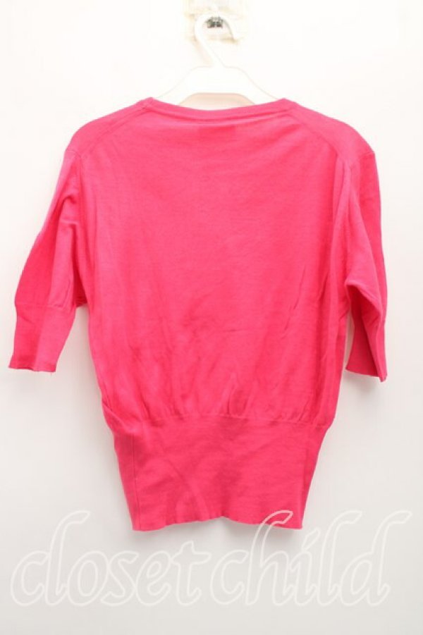 画像2: ヴィヴィアンウエストウッド 中古 / カラーオーブ刺繍半袖サマーニット M ピンク  H-26-03-15-025-to-OD-ZH (2)