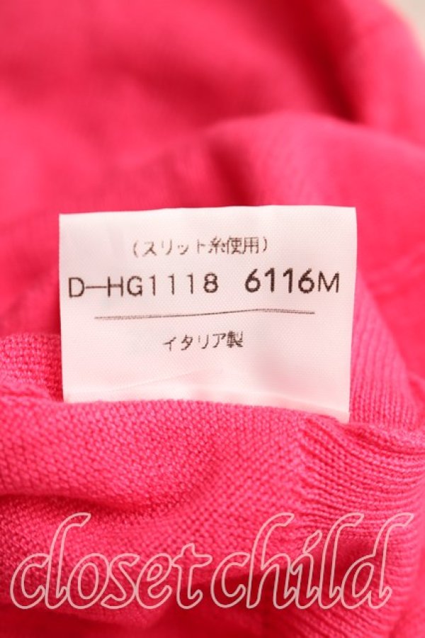 画像5: ヴィヴィアンウエストウッド 中古 / カラーオーブ刺繍半袖サマーニット M ピンク  H-26-03-15-025-to-OD-ZH (5)