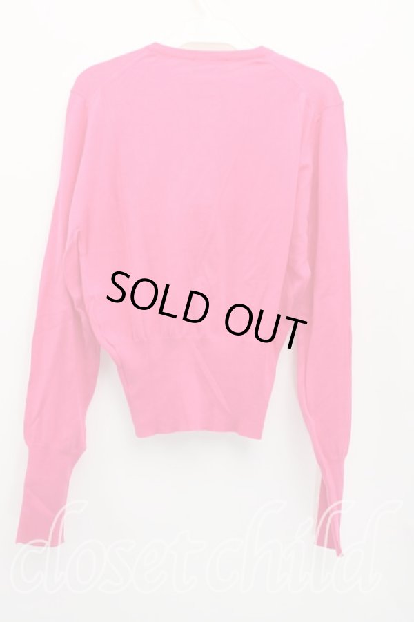 画像2: ヴィヴィアンウエストウッド 中古 / カラーオーブ刺繍カーディガン S ピンク  H-26-03-15-026-to-OD-ZH (2)