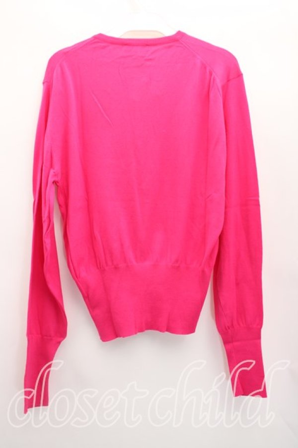 画像2: ヴィヴィアンウエストウッド 中古 / カラーオーブ刺繍カーディガン L ピンク  H-26-03-15-027-to-OD-ZH (2)