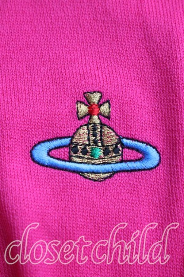 画像6: ヴィヴィアンウエストウッド 中古 / カラーオーブ刺繍カーディガン L ピンク  H-26-03-15-027-to-OD-ZH (6)