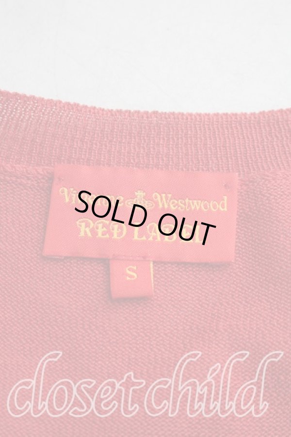 画像3: ヴィヴィアンウエストウッド 中古 / カラーオーブ刺繍サマーニット S 赤  H-26-03-15-029-to-OD-ZH (3)